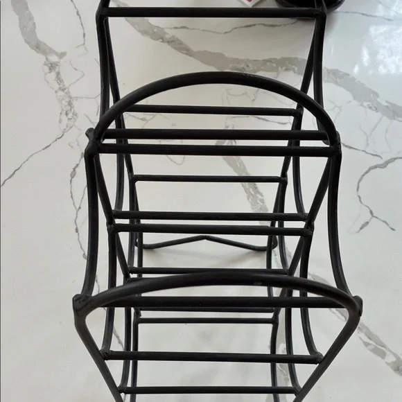 Black Metal Wine Rack - Picture 2 of 2